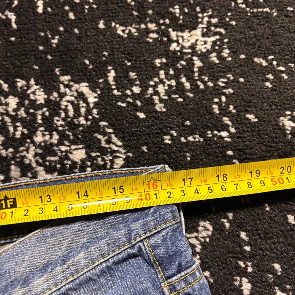 Aeropostale Mens Slim Bootcut Jeans Blue Denim Y2K Grunge 32x30